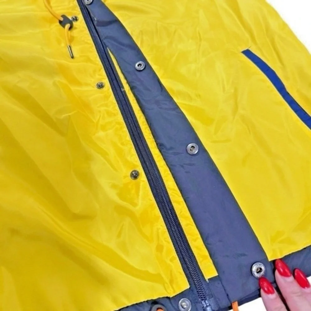 Something After Forever Windbreaker Mens Small Pre-Owned Jacket Yellow Hooded
